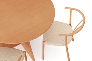 Vera spisegruppe rund 110 cm eik med 4 Elysia spisestoler - Eik - Møbler - Bord - Spisegrupper