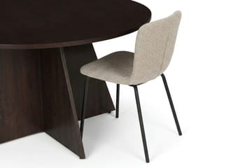 Vera spisegruppe rund 130 cm røkt eik med 6 Katy spisestoler - Røkt eik - Møbler - Bord - Spisegrupper