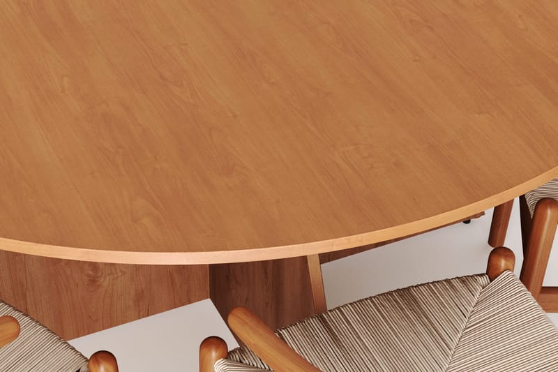 Vera spisegruppe rund 150 cm eik med 6 Dastoori spisestoler - Eik - Møbler - Bord - Spisegrupper