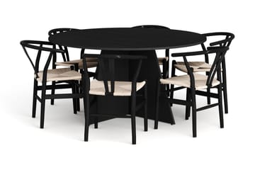 150 cm - Svartbeiset eik
