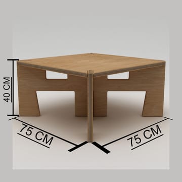 Vetira Sofabord 75 cm - Naturlig tre - Møbler - Bord - Sofabord