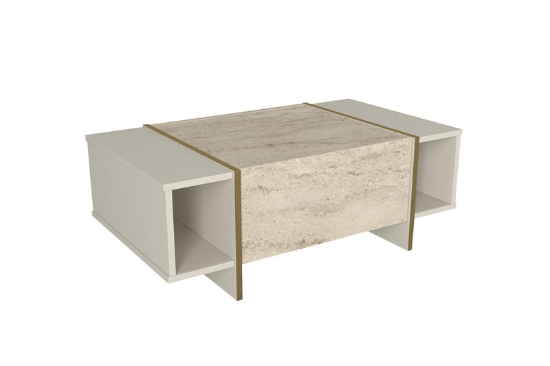 Veyron Sofabord 104 cm - Beige/Sandstein - Møbler - Bord - Sofabord