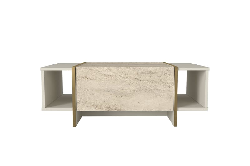 Veyron Sofabord 104 cm - Beige/Sandstein - Møbler - Bord - Sofabord