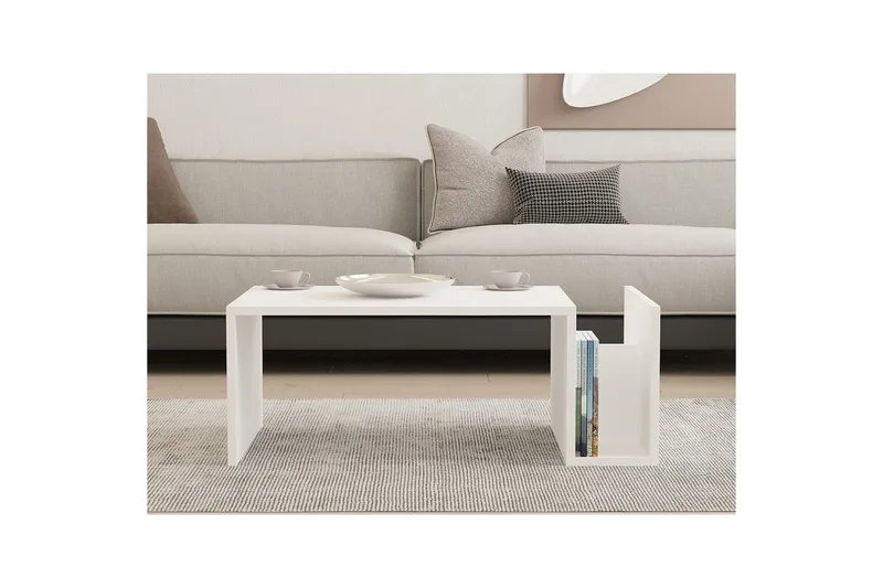 Vimenil Sofabord 87 cm - Hvit - Møbler - Bord - Sofabord