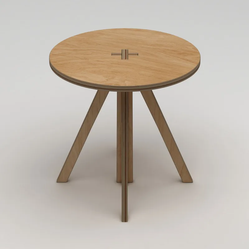 Vimora Spisebord 75 cm, Naturlig tre