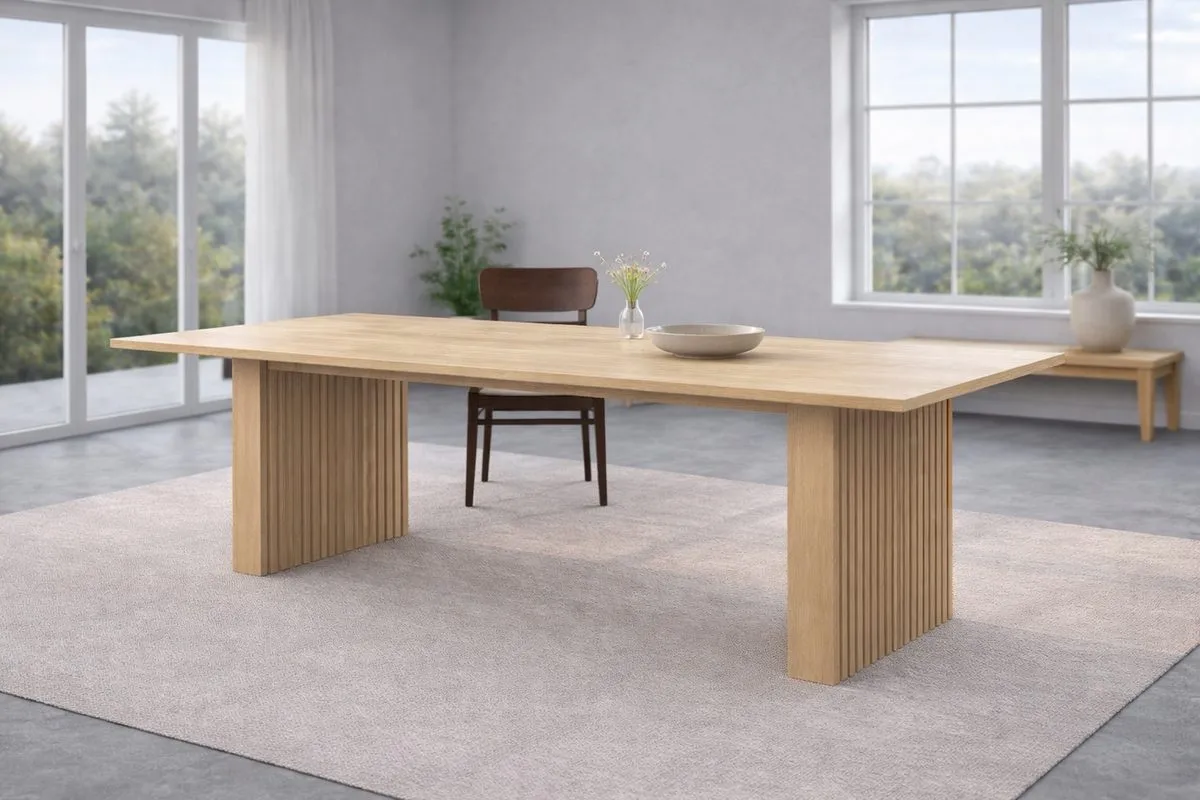 VIND Humle rektangulært spisebord 200 cm - Natur
