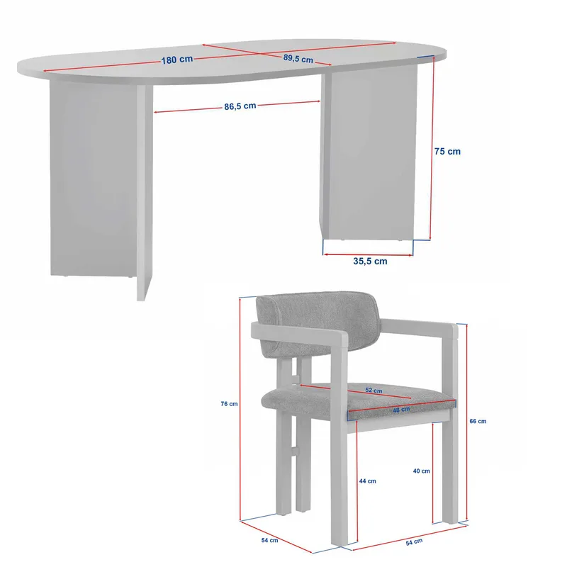 Vintar Spisebord- og stolsett 180x75x90 cm 7 deler - Milano valnøtt, mørk valnøtt, brun - Møbler - Bord - Spisegrupper