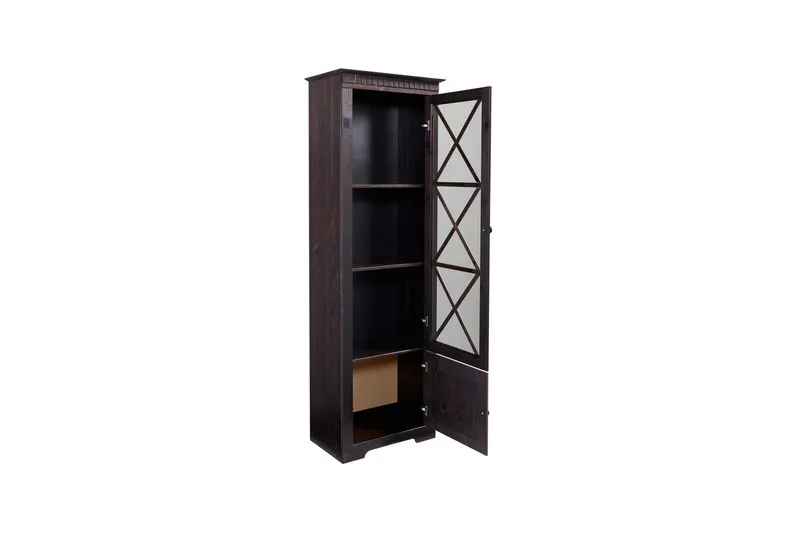 Vitrine Lisa Havana/Lakk - Havana/Lakk - Oppbevaring - Skap - Vitrineskap