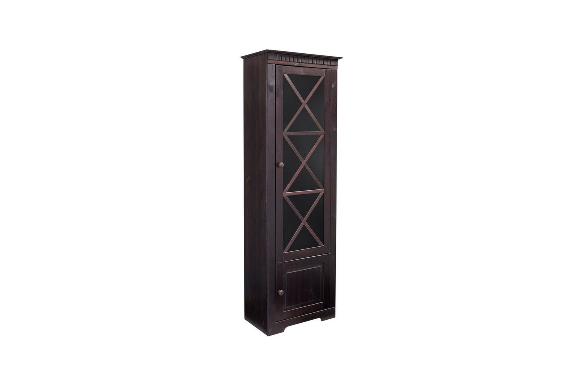 Vitrine Lisa Havana/Lakk - Havana/Lakk - Oppbevaring - Skap - Vitrineskap