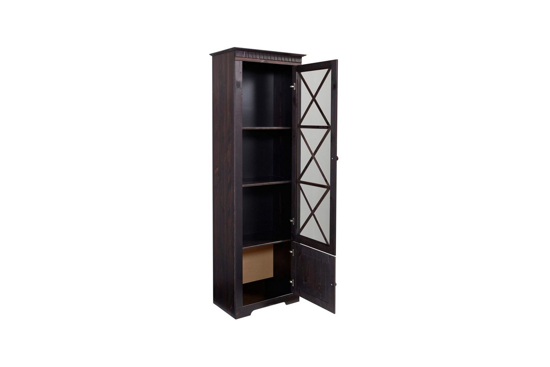 Vitrine Lisa Havana/Lakk - Havana/Lakk - Oppbevaring - Skap - Vitrineskap