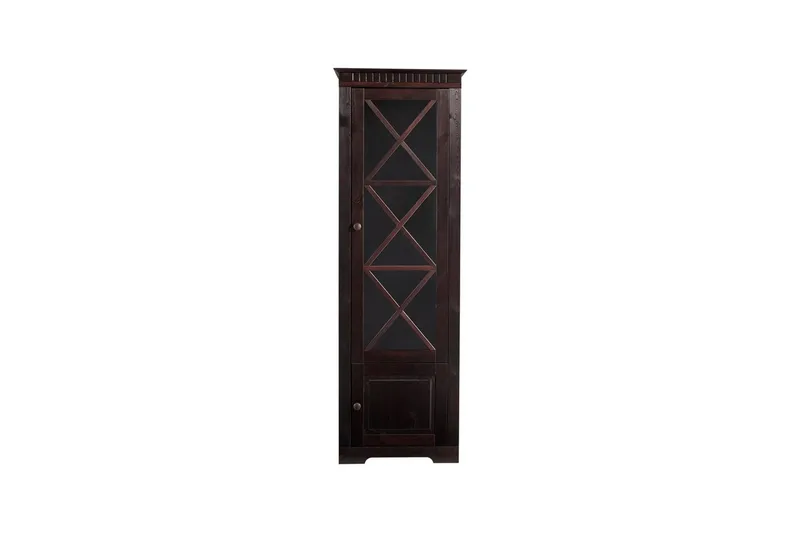 Vitrine Lisa Havana/Lakk - Havana/Lakk - Oppbevaring - Skap - Vitrineskap