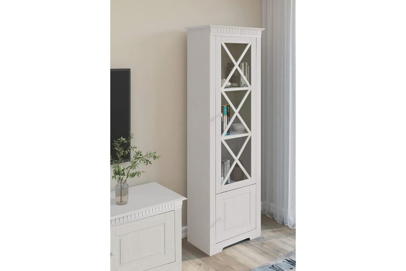 Vitrine Lisa Hvit - Hvit - Møbler - Bord - Avlastningsbord