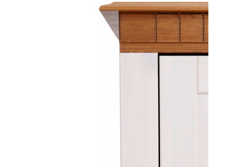 Vitrine Lisa Hvit/Honning - Hvit/Honning - Oppbevaring - Skap - Vitrineskap