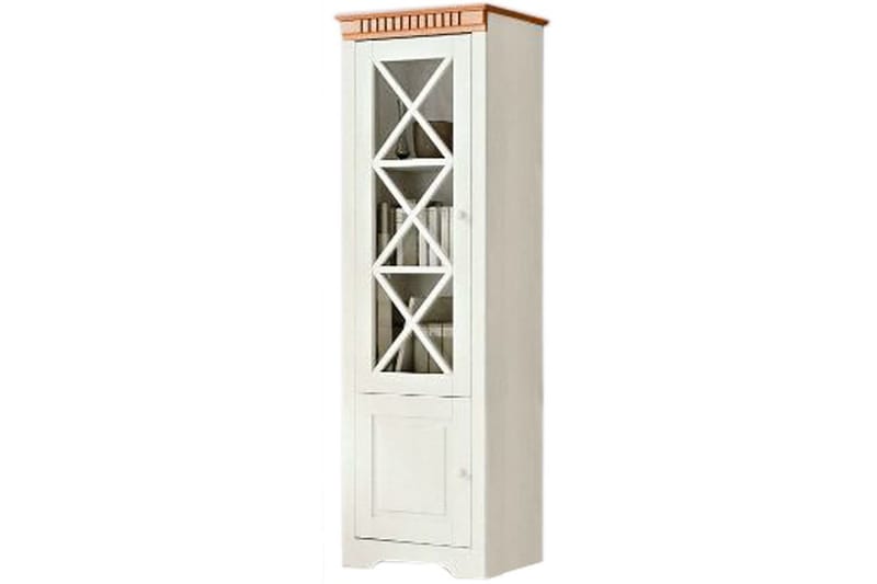 Vitrine Lisa Hvit/Honning - Hvit/Honning - Møbler - Bord - Avlastningsbord