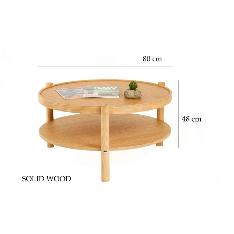 Vornel Sofabord 80 cm - Natur - Møbler - Bord - Sofabord