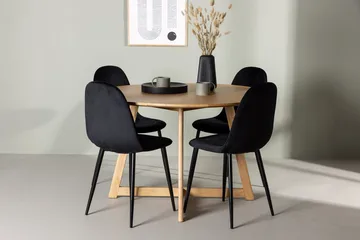 Yakidon Spisebord 120 cm med 4 Polar Kjøkkenstoler - Møbler - Bord - Spisegrupper