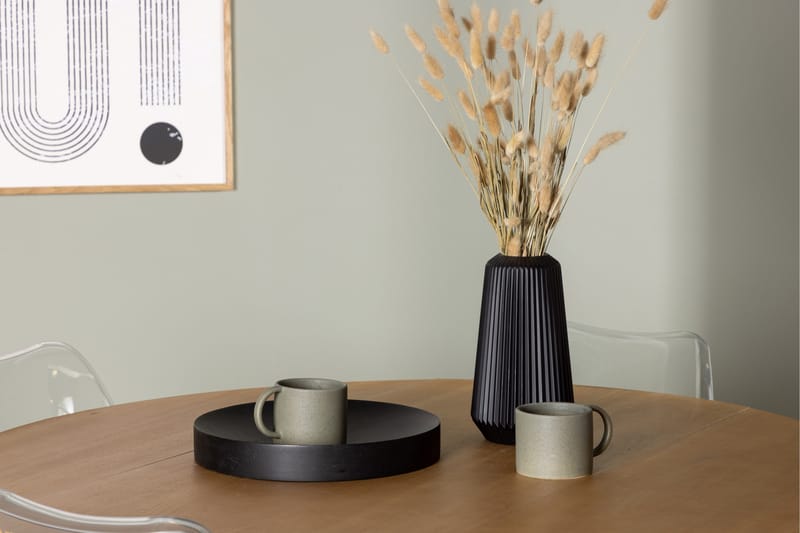 Yakidon Spisegruppe 120 cm Rund med 4 Edvin Stoler - Brun - Møbler - Bord - Spisegrupper