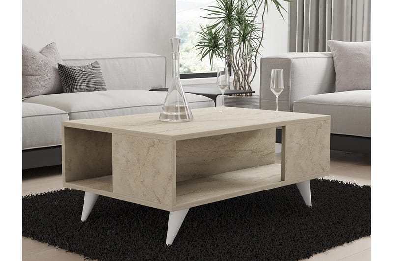 Yuka Sofabord 90 cm - Beige - Møbler - Bord - Sofabord