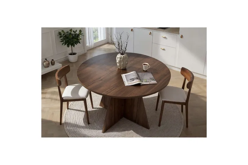 Zalen Spisebord 120 cm - Valnøtt - Møbler - Bord - Spisebord & kjøkkenbord