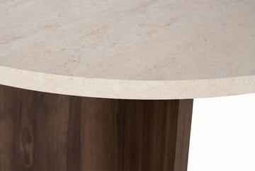 Zalen Spisebord 120x75x120 cm - Travertine Walnut - Møbler - Bord - Spisebord & kjøkkenbord