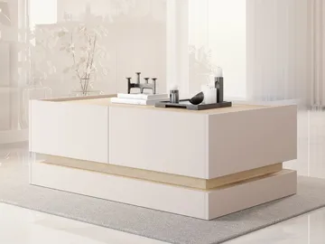 Zelric Sofabord 97 cm - Beige - Møbler - Bord - Sofabord
