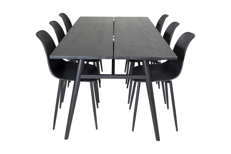 Zenazmi forlengbar spisegruppe 195 cm inkl. 6 Ypas stoler - Svart - Møbler - Bord - Spisegrupper