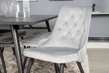Zenazmi spisebord 195 cm med 6 stk. Valera Lyx fløyelsstoler - Møbler - Bord - Spisegrupper