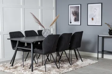 Zenazmi spisegruppe 195 cm + 6 stk. Sumoas spisestoler - Møbler - Bord - Spisegrupper