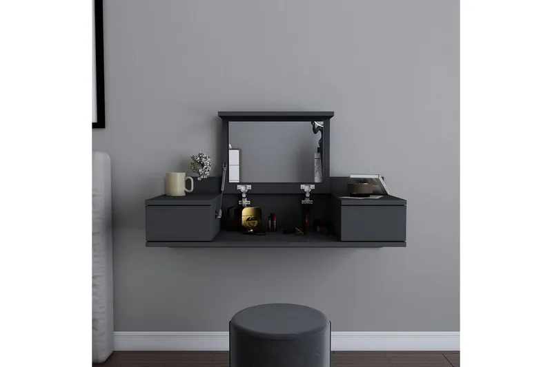 Zenn Sminkebord 100 cm - Antrasitt - Møbler - Bord - Sminkebord & toalettbord