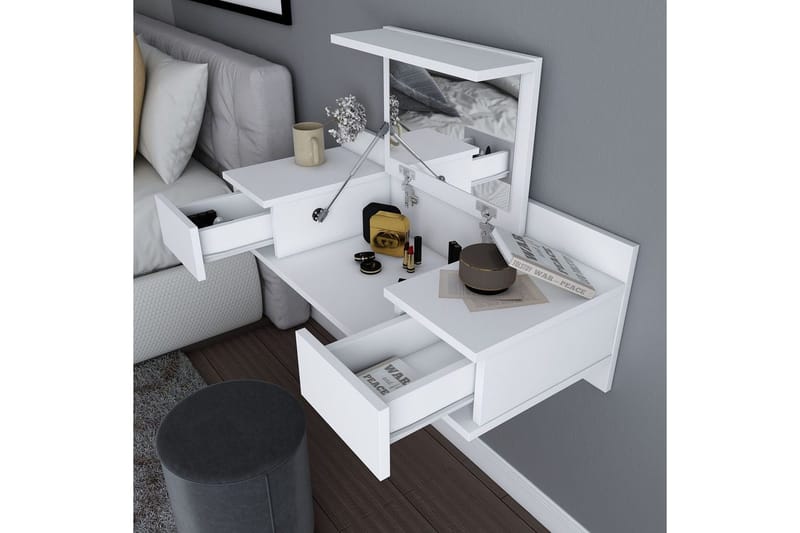 Zenn Sminkebord 100 cm - Hvit - Møbler - Bord - Sminkebord & toalettbord
