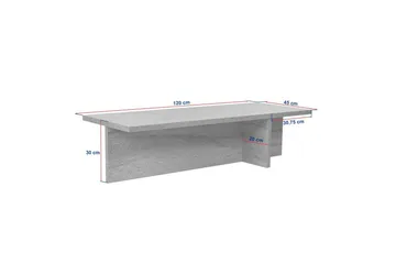 Zephral Sofabord 120 cm - Natur - Møbler - Bord - Sofabord