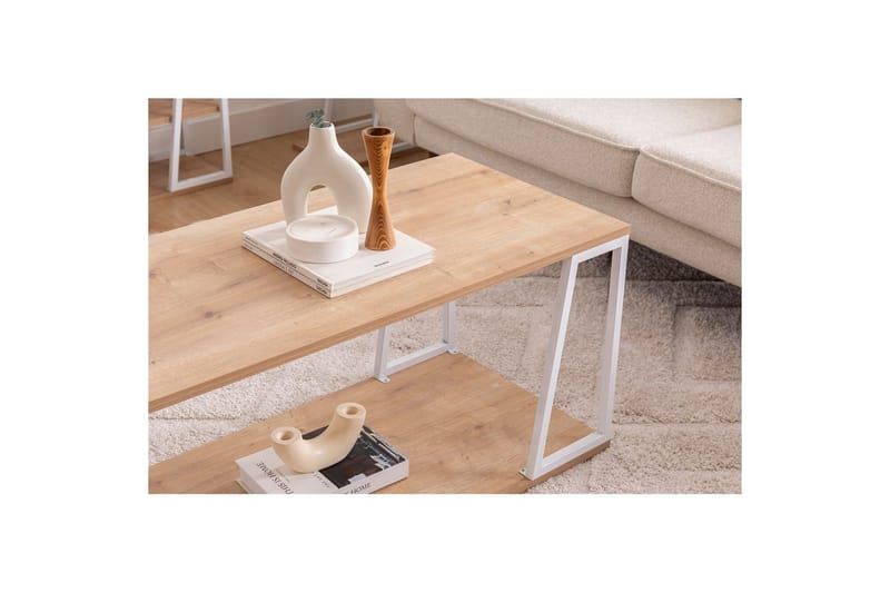 Zeric Stuebord 120 cm - Blå/Hvit - Møbler - Bord - Sofabord