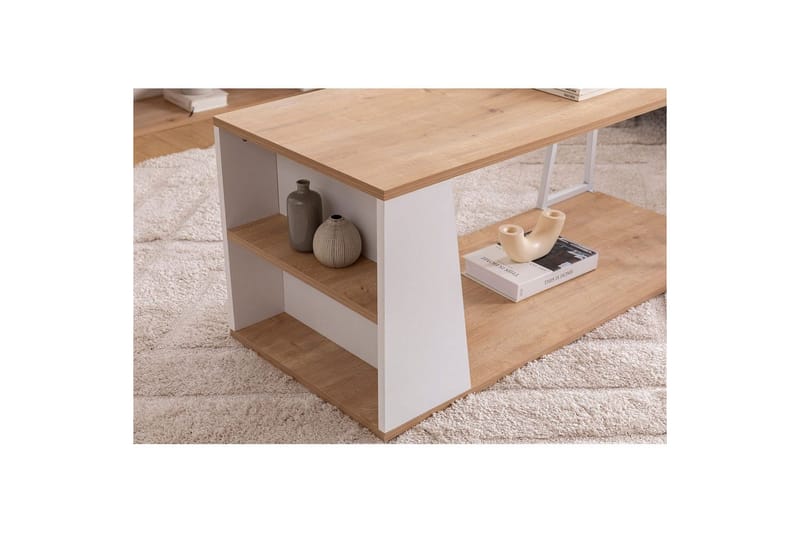 Zeric Stuebord 120 cm - Blå/Hvit - Møbler - Bord - Sofabord