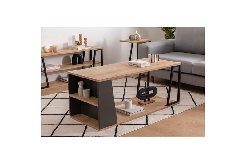 Zeric Stuebord 120 cm - Blå/Sort - Møbler - Bord - Sofabord