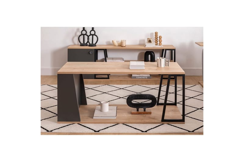 Zeric Stuebord 120 cm - Blå/Sort - Møbler - Bord - Sofabord