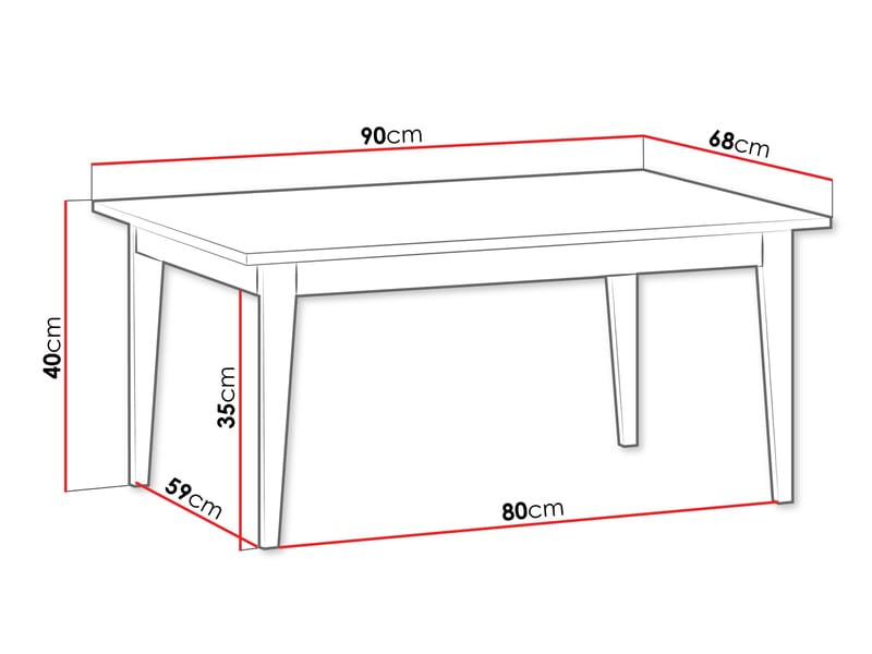 Zeylor Sofabord 90 cm - Møbler - Bord - Sofabord