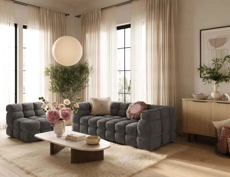 Elise Lenestol - Mørkegrå - Møbler - Stoler & lenestoler - Lenestoler - Lenestoler uten armlene