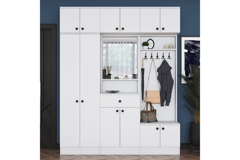 Honny Gangmøbelsett Hvit - Hanah Home - Møbler - Gangmøbler - Møbelsett til gang & entre