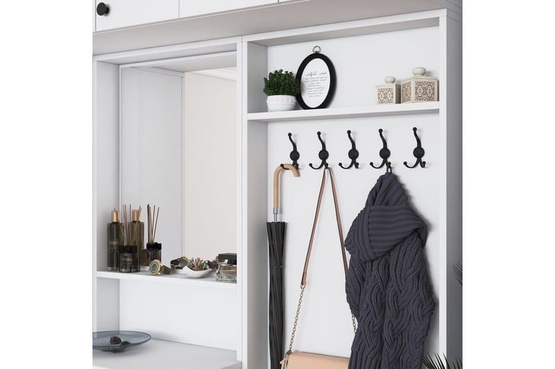 Honny Gangmøbelsett Hvit - Hanah Home - Møbler - Gangmøbler - Møbelsett til gang & entre