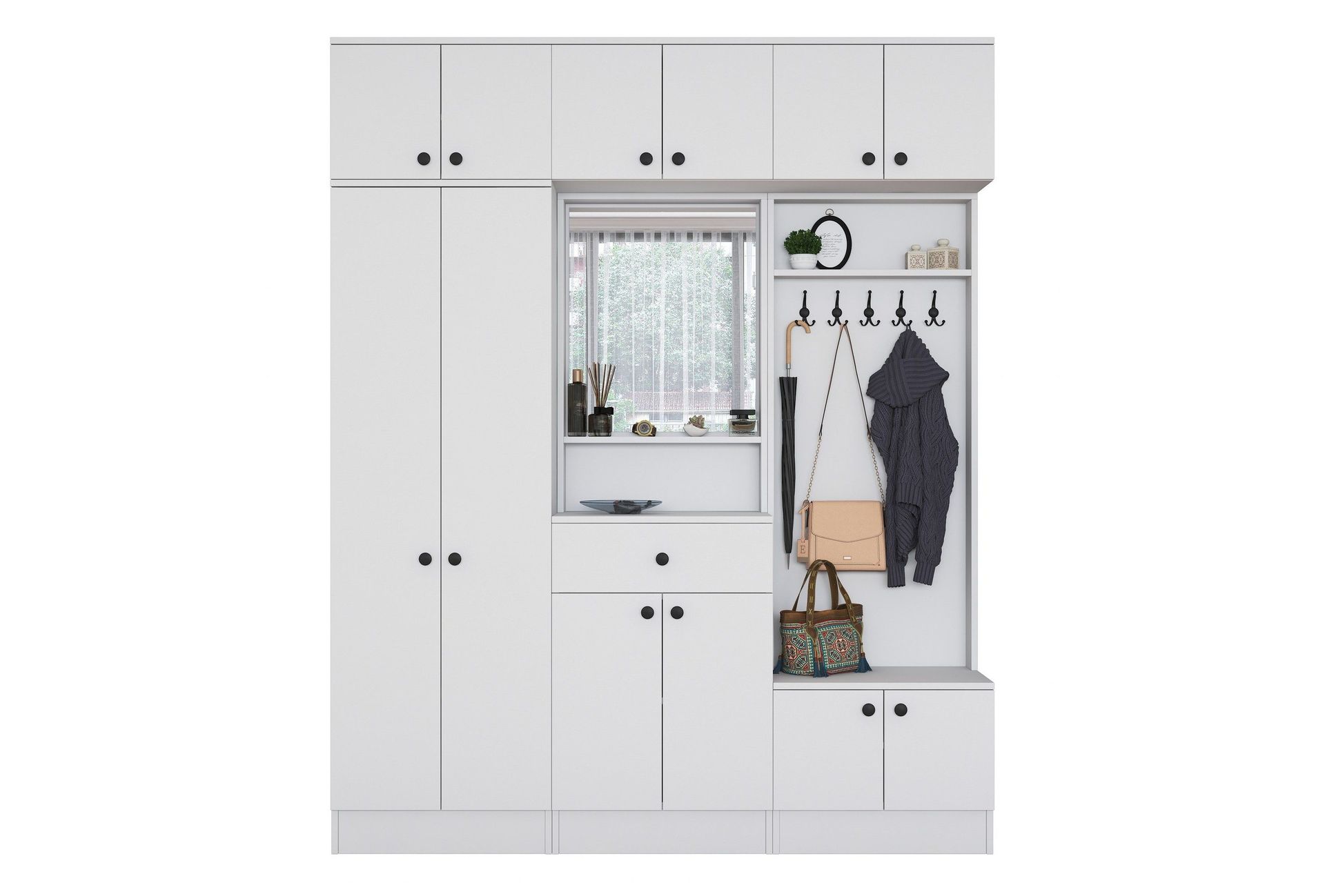 Honny Gangmøbelsett Hvit - Hanah Home
