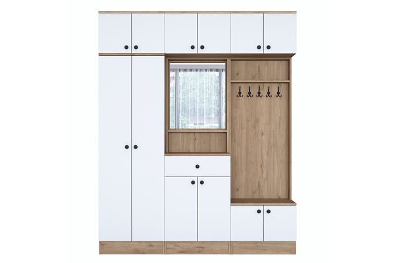 Honny Entrémøbelsett Brun/Hvit, Hanah Home