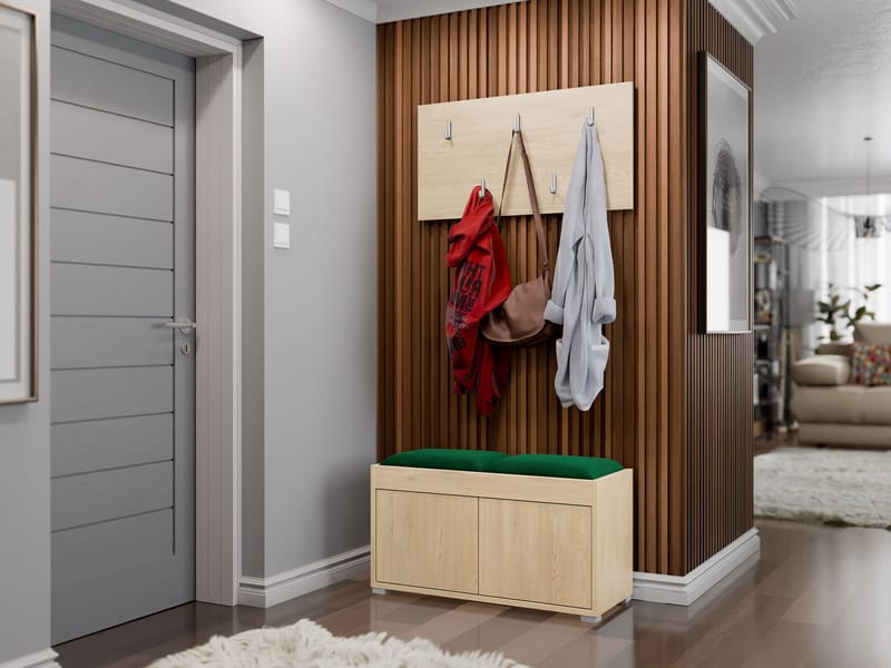 Agawal Hallmöbelset - Brun - Møbler - Gangmøbler - Møbelsett til gang & entre
