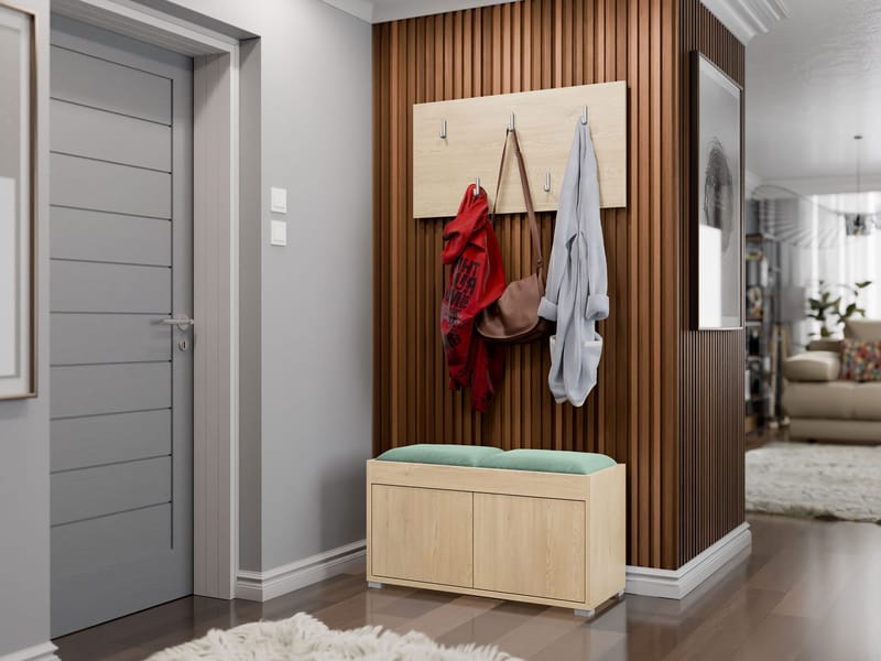 Agawal Hallmöbelset - Brun - Møbler - Gangmøbler - Møbelsett til gang & entre