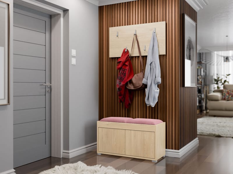 Agawal Hallmöbelset - Brun - Møbler - Gangmøbler - Møbelsett til gang & entre