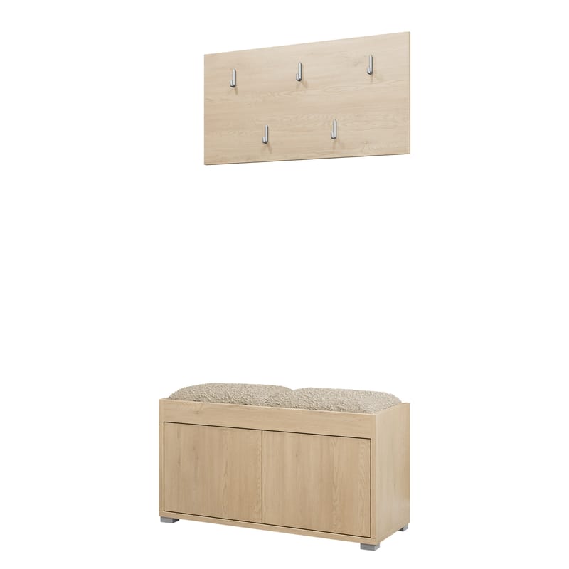 Agawal Hallmöbelset - Brun - Møbler - Gangmøbler - Møbelsett til gang & entre