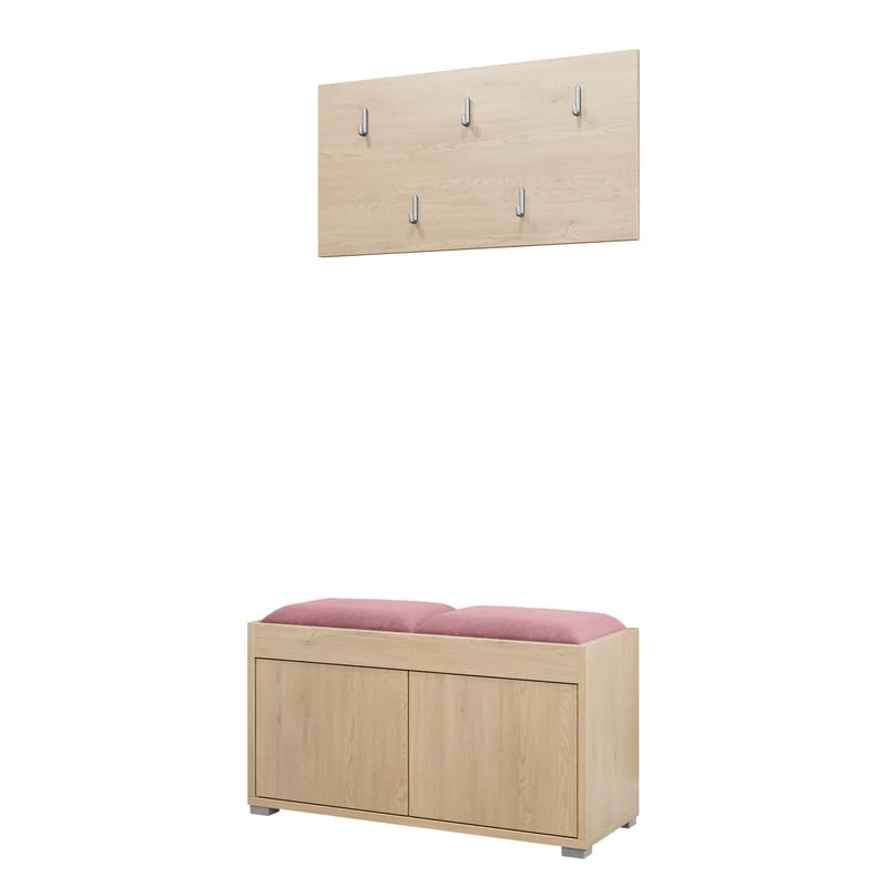 Agawal Hallmöbelset - Brun - Møbler - Gangmøbler - Møbelsett til gang & entre