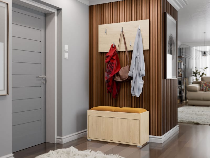 Agawal Hallmöbelset - Brun - Møbler - Gangmøbler - Møbelsett til gang & entre