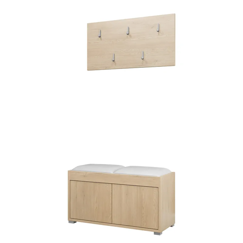 Agawal Hallmöbelset - Brun - Møbler - Gangmøbler - Møbelsett til gang & entre