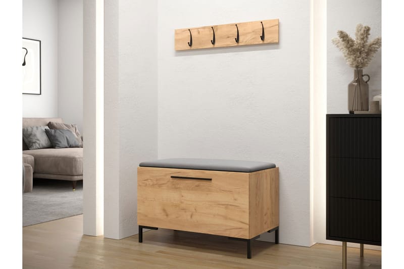 Ahsamin Hall Møbelsett - Beige/Grå - Møbler - Gangmøbler - Møbelsett til gang & entre