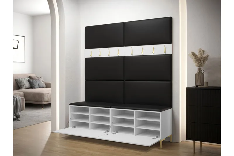 Ahsamin Hall Møbelsett - Hvit - Møbler - Gangmøbler - Møbelsett til gang & entre